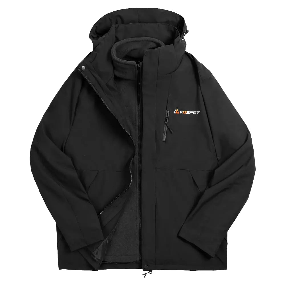KOSPET-3-in-1-Waterproof-Rain-Jacket#color_black