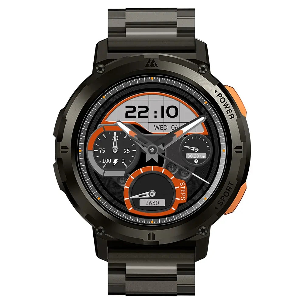 kospet-tank-t2-smartwatch-black-with-steel-straps#color_black^package_Silicone + Steel Premium