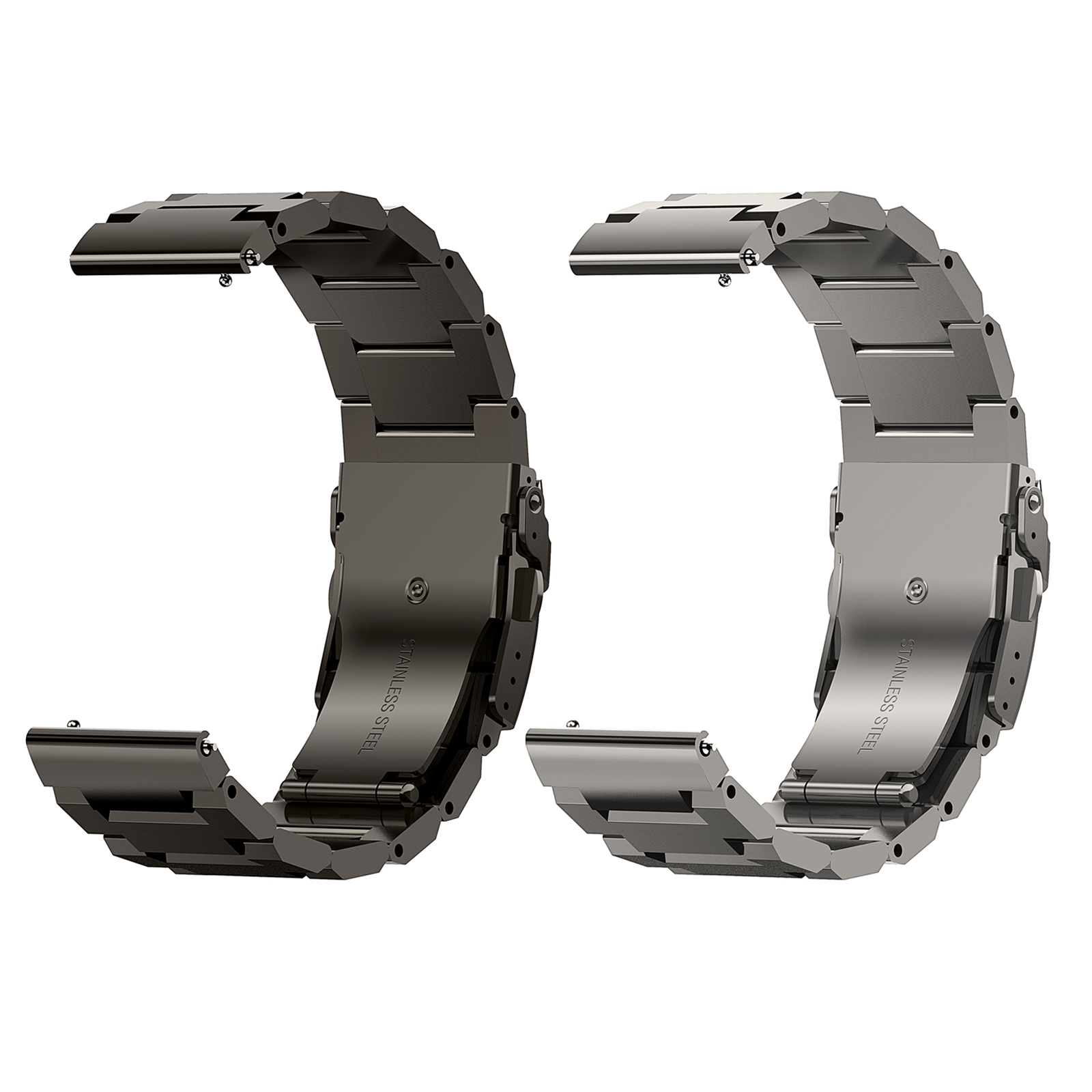 22mm Stainless Steel Folding Clasp Strap