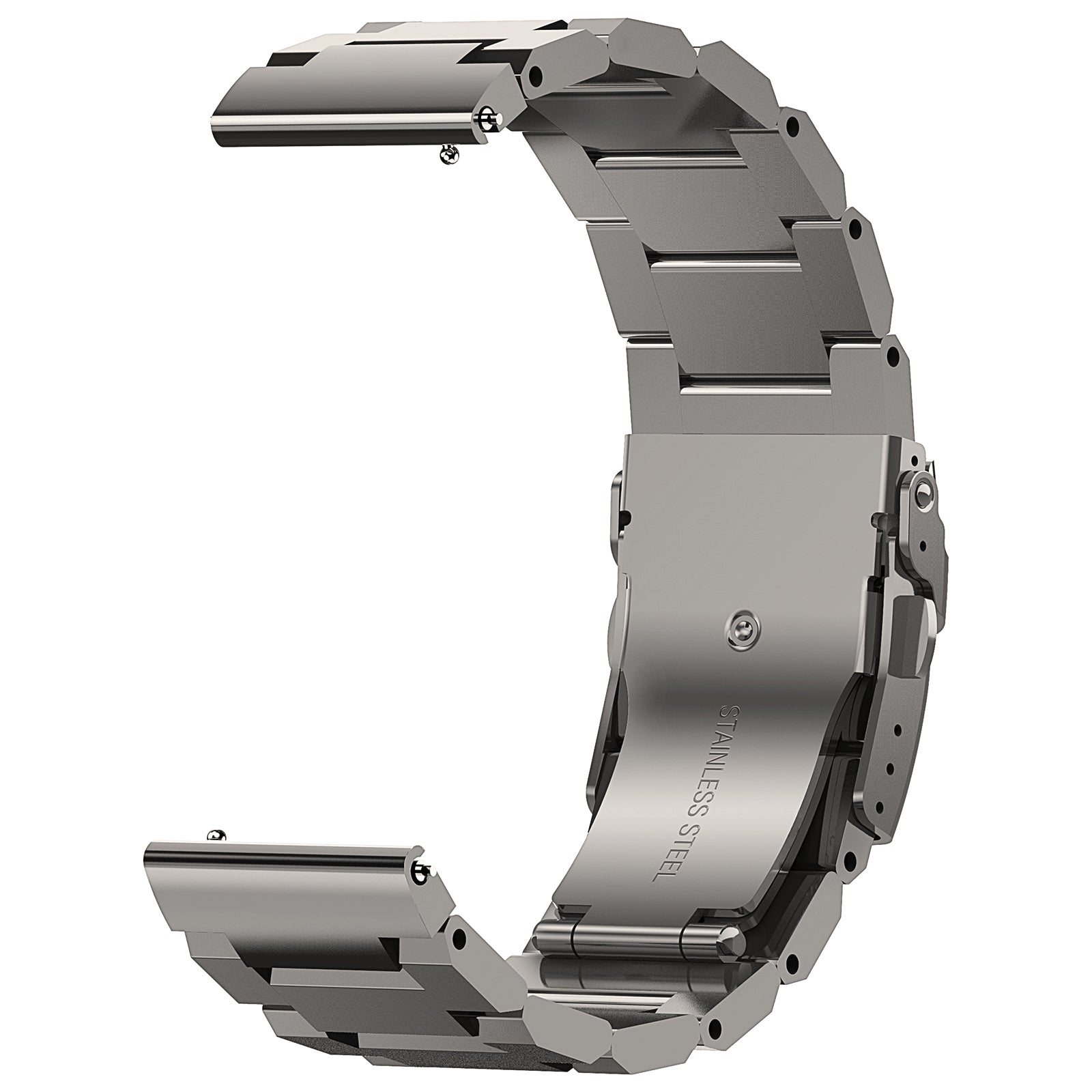 22mm Stainless Steel Folding Clasp Strap