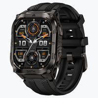 KOSPET tank m4c smartwatch black with silicone straps#color_black^package_Silicone Basic